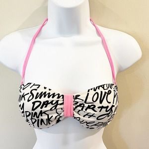 PINK Victoria’s Secret Graffiti Bikini Swim Top XS